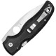 Spyderco Shaman Folding Knife - 3.58" S30V Serrated Blade Matte Black G10 Handle