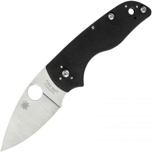 Spyderco Lil' Native UK EDC Slipjoint Folding Knife - 2.42" Blade Black G10 Handle