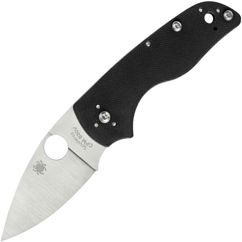 Spyderco Lil' Native UK EDC Slipjoint Folding Knife - 2.42" Blade Black G10 Handle