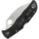 Spyderco Endela Wharncliffe Lightweight Folding Knife - 3.4" Plain Blade, Black Handle
