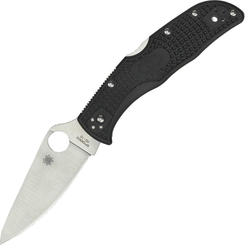 Spyderco Endela Lightweight Folding Knife - 3.4" VG10 Blade, Black Handle