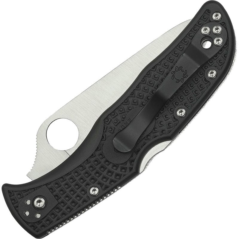 Spyderco Endela Lightweight Folding Knife - 3.4" VG10 Blade, Black Handle