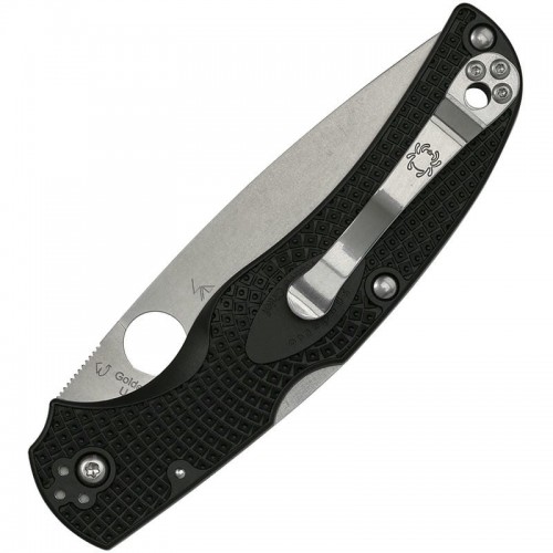 Spyderco Native Chief Lightweight Folding Knife - 4" CTS-BD1N Plain Blade Black Handle