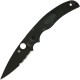 Spyderco Native Chief Lightweight Folding Knife - 4" CTS-BD1N Black Combo Blade Black Handle