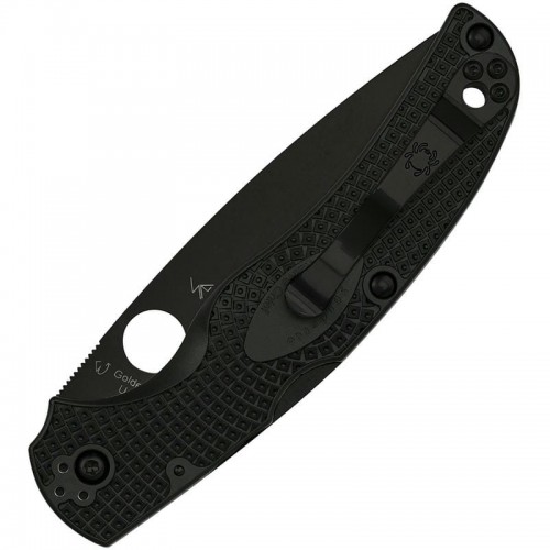 Spyderco Native Chief Lightweight Folding Knife - 4" CTS-BD1N Black Combo Blade Black Handle
