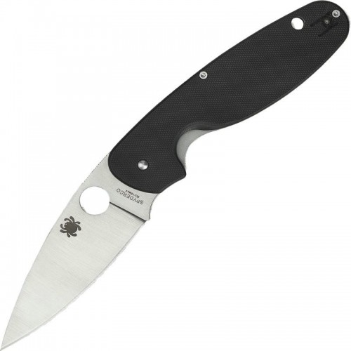 Spyderco Emphasis Folding Knife - 3.61" Plain Blade Black G10 Handle