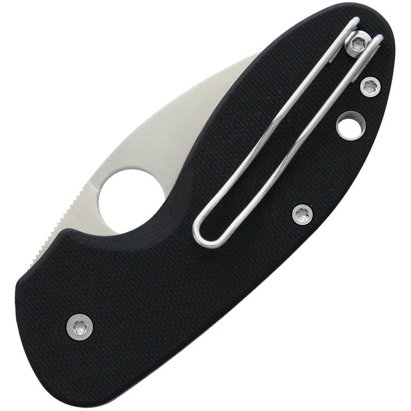 Spyderco Insistent Folding Knife - 2.48" Satin Combo Blade Black G10 Handle