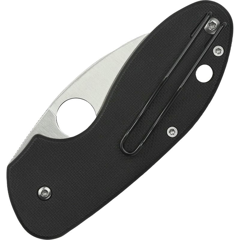 Spyderco Insistent - 2.48" Satin Plain Blade, Black G10 Handle