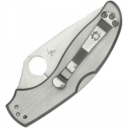 Spyderco UpTern Folding Knife Combo Blade Steel Handle