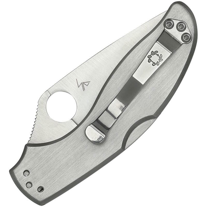 Spyderco UpTern Folding Knife Combo Blade Steel Handle