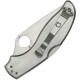 Spyderco UpTern Folding Knife 2.84" Satin Plain Blade Stainless Steel Handle