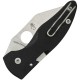Spyderco MicroJimbo Folding Knife - 2.45" S30V Satin Plain Blade Black G10 Handle