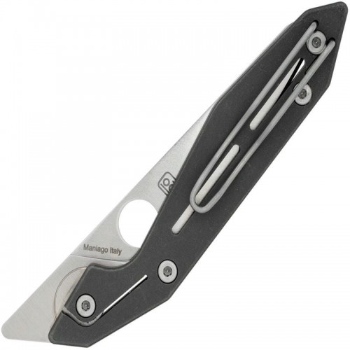 Spyderco NAND SLIPIT Pocket Knife - 3.19" Bohler M398 DP Blade Machined Titanium Handle