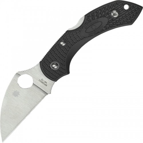 Spyderco Dragonfly 2 Wharncliffe Folding Knife 2.28" VG10 Satin Plain Blade, Black FRN Handle