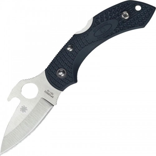 Spyderco Dragonfly 2 Emerson - 2.28" VG10 Satin Plain Blade with Wave, Dark Gray Handle
