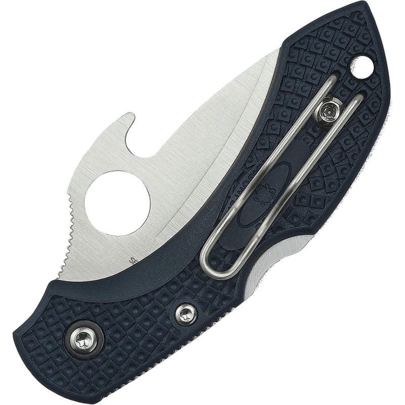 Spyderco Dragonfly 2 Emerson - 2.28" VG10 Satin Plain Blade with Wave, Dark Gray Handle