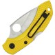 Spyderco Dragonfly 2 Salt Folding Knife - 2.25" H2 Rust Proof Blade Yellow Handle