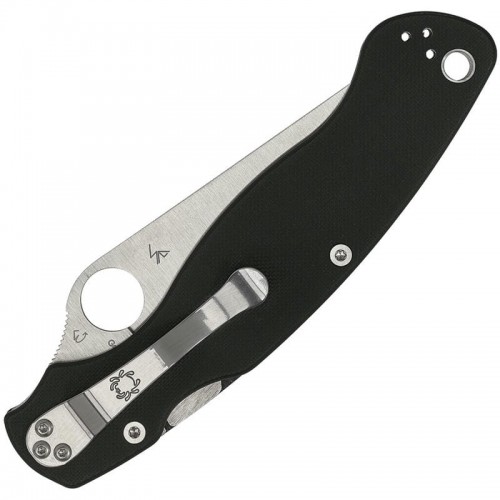 Spyderco Military 2 Compression Lock Folding Knife Black G10 Handle