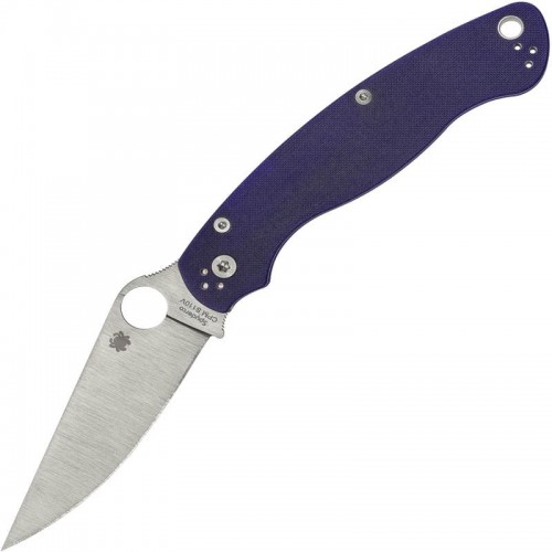 Spyderco Military 2 Compression Lock Folding Knife CPM-S110V Blade Blue/Purple G10 Handle