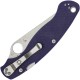 Spyderco Military 2 Compression Lock Folding Knife CPM-S110V Blade Blue Purple G10 Handle