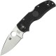 Spyderco Native 5 Lightweight Folding Knife 3" S30V Satin Plain Blade, Black FRN Handle