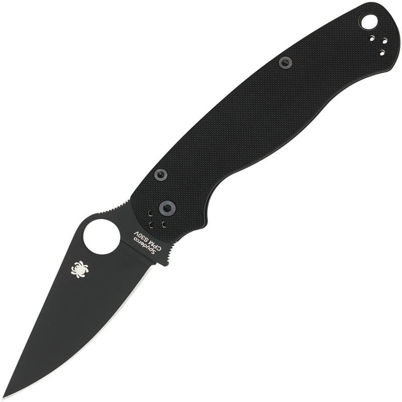 Spyderco Paramilitary 2 Folding Knife - 3.42" CPM-S45VN Black Blade Black G10 Handle