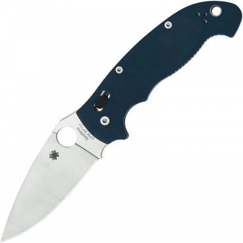 Spyderco Manix 2 XL Folding Knife - 3.85" CPM-SPY27 Blade Cobalt Blue G10 Handle