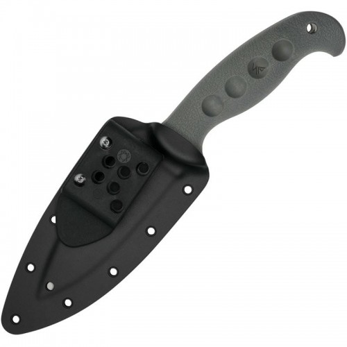 Spyderco Temperance Sprint Run Fixed Blade Knife - 4.46" CPM-CruWear SpyderEdge Blade Grey Handle