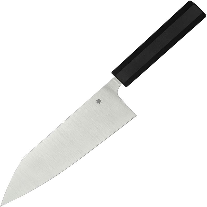 Spyderco Minarai Series Bunka Bocho Knife - 7.75 " CTS-BD1N Blade Black Polypropylene Handle