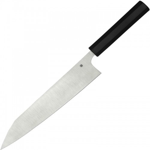 Spyderco Minarai Series Gyuto Knife - 10.13" CTS-BD1N Blade Black Polypropylene Handle