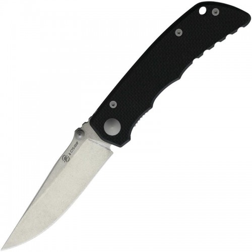 Spartan Blades Talos Folding Knife - 3.12" CTS-XHP Blade Textured Black G10 Handle