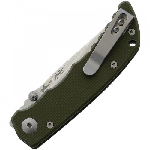 Spartan Blades Talos Folding Knife - 3.12" CTS-XHP Blade Textured Green G10 Handle
