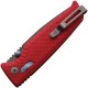SOG Altair XR Folding Knife - 3.19" 154CM Black TiNi DP Blade Canyon Red GRN Handle
