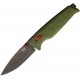 SOG Altair XR Folding Knife - 3.19" 154CM Black TiNi DP Blade Field Green GRN Handle