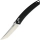 SRM Knives 9211 Folding Knife - 3.57" Satin Tanto Blade Black G10 Handle Crossbar Lock
