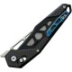 SRM Knives 9225-KB Mecha Folding Knife - 3.27" Blade Carbon Fiber and Black G10 Handle