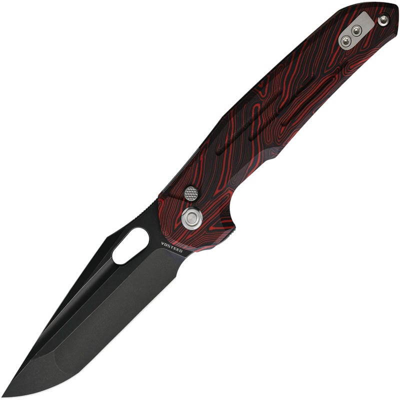 Vosteed Thunderbird - 3.25" M390 Black DP Blade Red GT Mascus Handle