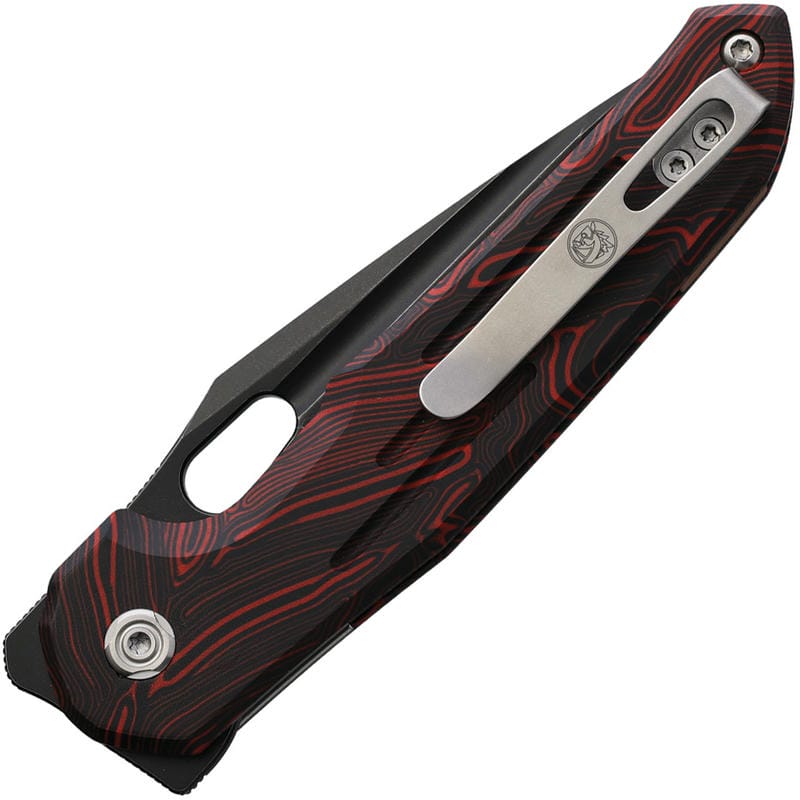 Vosteed Thunderbird - 3.25" M390 Black DP Blade Red GT Mascus Handle