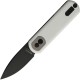 Vosteed Corgi Pup Trek Lock Knife - 2.37" 14C28N Black Blade White G10 Handle