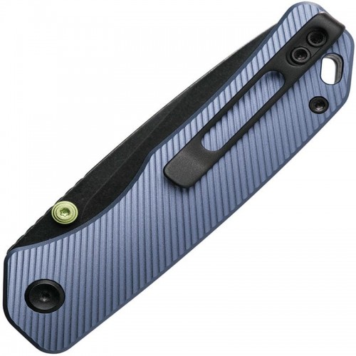 Vosteed Marten Folding Knife - 2.98" 154CM Black Blade Purple Aluminum Handle