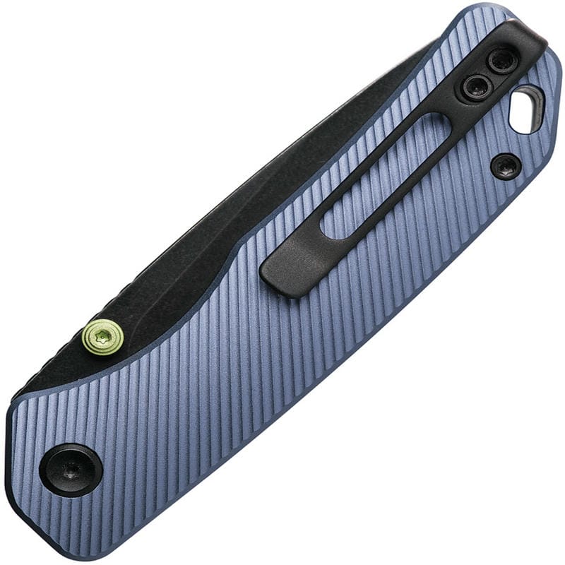 Vosteed Marten Folding Knife - 2.98" 154CM Black Blade Purple Aluminum Handle