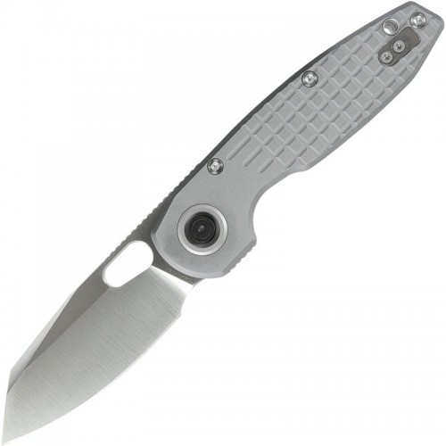 Vosteed Ankylo Folding Knife - 3.18" Elmax Reverse Tanto Blade Gray Frag Aluminum Handle