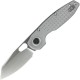 Vosteed Ankylo Folding Knife - 3.18" Elmax Reverse Tanto Blade Gray Frag Aluminum Handle