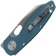 Vosteed Ankylo Folding Knife - 3.18" Elmax Reverse Tanto Blade Blue Aluminum Handle