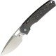 Vosteed Psyop Top Liner Lock - 3.32" Elmax Blade with Grey Checkered Titanium Handle