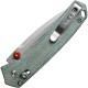 Vosteed Mini Psyop  Crossbar Lock - 2.69" Elmax Blade Norplex UltreX Teal Micarta Handle