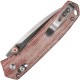 Vosteed Mini Psyop  Crossbar Lock - 2.69" Elmax Blade Norplex UltreX Red Micarta Handle