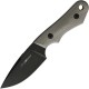 Viper Knives Handy Fixed Blade Knife - 3.3" CPM-MagnaCut Black Blade 3D Machined Green Canvas Handle