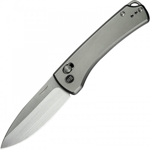 We Knife DBK Dutch Bushcraft NightBlade - 2.98" CPM-20CV Blade Polished Bead Blasted Titanium Handle