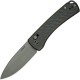 We Knife DBK Dutch Bushcraft Knives NightBlade - 2.98" CPM-20CV Grey DP Blade Tiger Stripe Flamed Titanium Handle